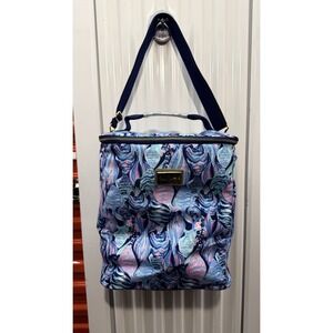 Lilly Pulitzer Insulated Market Wine Carrier Picnic Cooler Scale Up Blue Pink